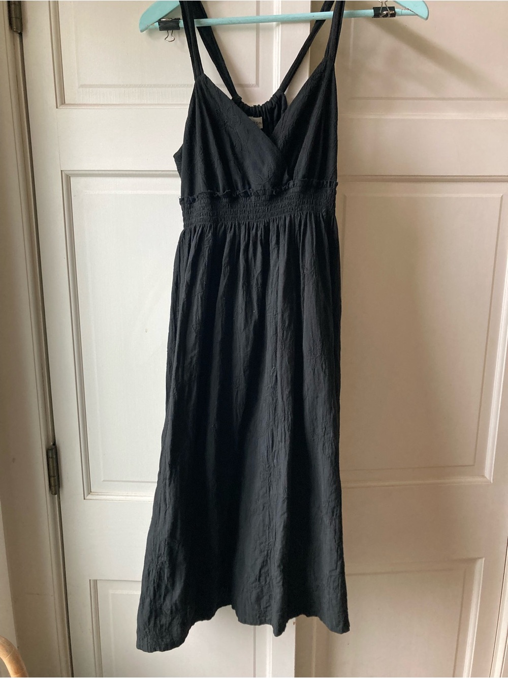Merona Black Sleeveless Spaghetti-Strap Midi Dress - Picture 1 of 6